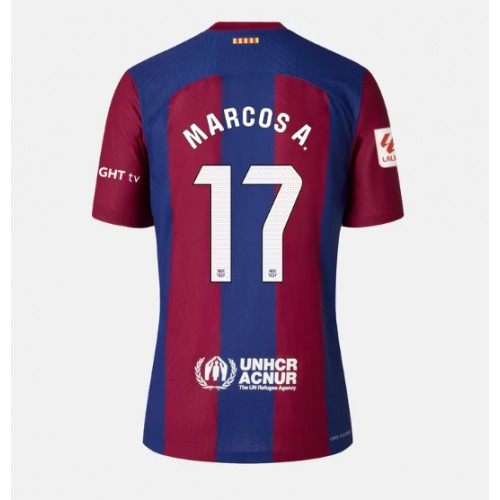 Ženski Nogometni dresi Barcelona Marcos Alonso #17 Domači 2023-24 Kratek Rokav
